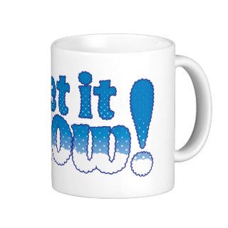 Let It Snow Mug, Typography Mug   Winter Mug