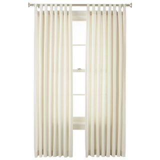 JCP Home Collection  Home Holden Tab Top Cotton Curtain Panel, Ivory