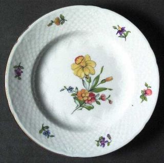 Bing & Grondahl Saxon Flower (White Bkgd) Bread & Butter Plate, Fine China Dinne