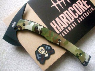 Hardcore Hardware Australia LFT01 Tactical Tomahawk Multicam G 10  Tactical Fixed Blade Knives  Sports & Outdoors