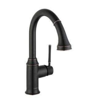 Hansgrohe Talis C Prep Single Handle Kitchen Faucet in Rubbed Bronze with Magnetic Sprayhead Docking 04216920