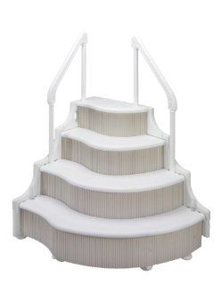 Grand Entrance Pool Step for Above Ground Pools  Swimming Pool Ladders  Patio, Lawn & Garden