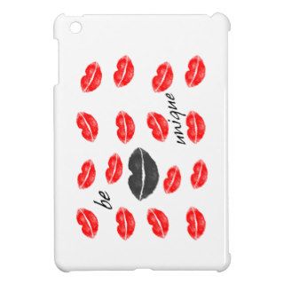 Be Unique Red & Black Kisses Cover For The iPad Mini