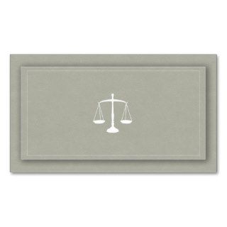 Professional Lawyer Business Cards in Beige