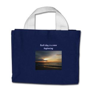 Sunrise Each day is a new beginning Mini Tote Tote Bags