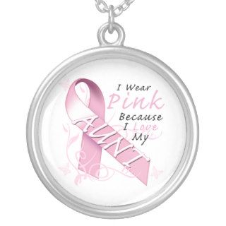 I Wear Pink Because I Love My Aunt Jewelry