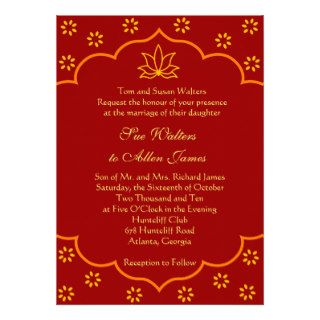 Modern Indian Wedding Invitation