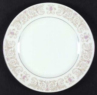 Diamond (Japan) Regal Dinner Plate, Fine China Dinnerware   Pink, White Flowers,