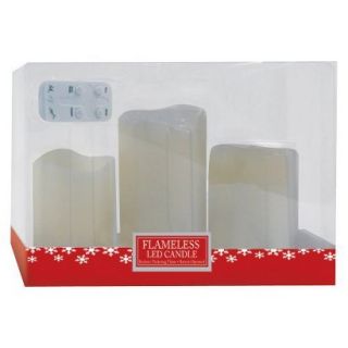 Solid Candle   Ivory (Set of 3)