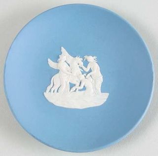 Wedgwood Cream Color On Lavender Jasperware Coaster, Fine China Dinnerware   Cre