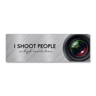 I shoot people   Professional Photographer Business Card Template