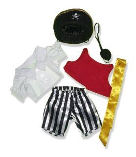 Pirate Outfit #598410 fits 12" Pink Moose animals and most Webkinz, Shining Star and 10" 12" Stuffed Animals Toys & Games