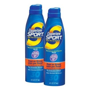 Coppertone Sport Sunscreen Spray Set with SPF 30   2 Pack