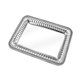 Wilton Armetale Flutes and Pearls Rectangular Serving Tray