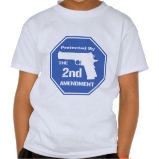 Protected By The Second Amendment (Blue).png Shirt