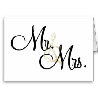 Mr. & Mrs. Greeting Cards