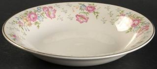 Edwin Knowles 1981 E1 Coupe Soup Bowl, Fine China Dinnerware   Pink,Blue&Yellow