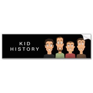 Kid History Bumper Sticker