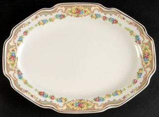Mount Clemens Mildred (No Center Floral) 11 Oval Serving Platter, Fine China Di