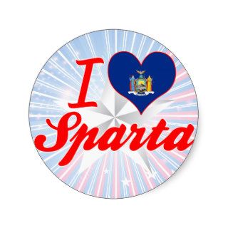 I Love Sparta, New York Stickers