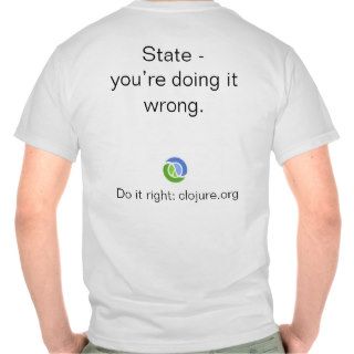 State   you're doing it wrong tee shirts