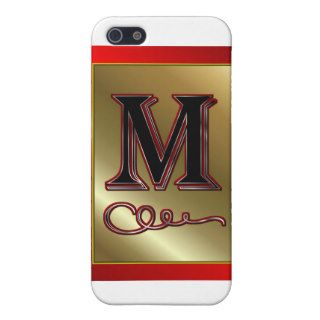 "M" m Monogram Letter M Initial surname christian iPhone 5 Case