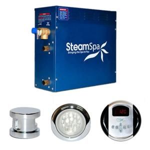 SteamSpa Indulgence Package for 9kW Steam Bath Generator in Chrome IN900CH