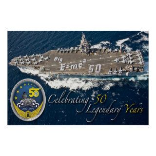 USS Enterprise CVN65 / 50 Years / Poster