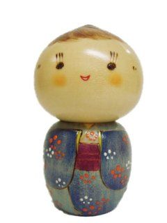 Boy Kokeshi Doll #WK386 Toys & Games