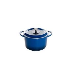 Nordic Ware Pro Cast Traditions Enameled Cast 6.5 qt. Dutch Oven with Cover   Midnight Blue 21625M