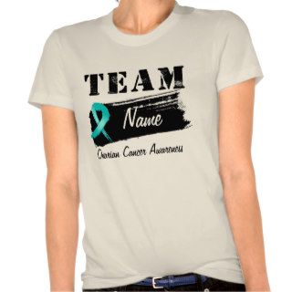 Custom Team Name   Ovarian Cancer Shirts