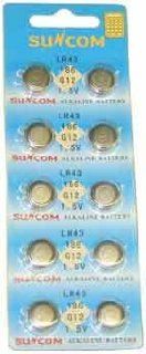 AG12 386 Button Cell Watch Batteries (10 Pack) Watches