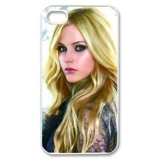 Diy cover Customize Plastic Printing Phone Cases for iPhone 4/4S Pretty Singer Avril Lavigne Charming 03 Cell Phones & Accessories