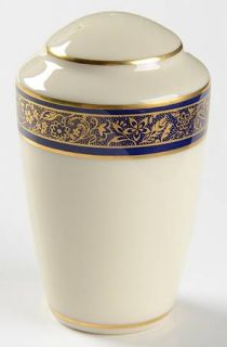 Lenox China Barclay Pepper Shaker, Fine China Dinnerware   Cobalt Blue/Gold Flor