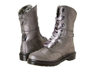 Dr. Martens Aimilie 9 Eye Toe Cap Boot Womens Lace up Boots (Pewter)