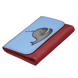 Funny whale wallets for women