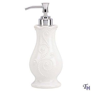Lenox French Perle White Bath Lotion Dispenser   Bathroom Accessories