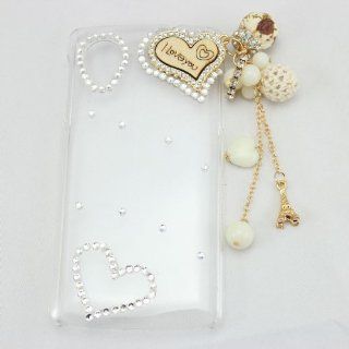 piaopiao bling 3D clear case flower shoe crown diamond crystal hard back cover for LG google Nexus 5 (iloveyou) Cell Phones & Accessories