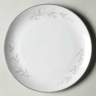 St Regis 101 Salad Plate, Fine China Dinnerware   White Flowers,Green Leaves,Pla