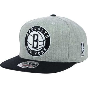 Brooklyn Nets Mitchell and Ness NBA 2Tone Heather Fitted Cap