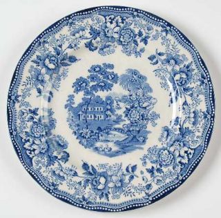 Royal Staffordshire Tonquin Blue Salad Plate, Fine China Dinnerware   Blue Flora