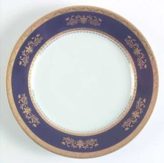 Philippe Deshoulieres Orsay Cobalt Blue Salad Plate, Fine China Dinnerware   Gol