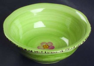 Franciscan Flora Verde (Green) Coupe Cereal Bowl, Fine China Dinnerware   Green