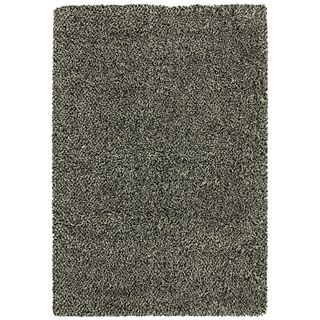 Indoor Black/ Ivory Shag Rug (9'10 x 12'7) Style Haven 7x9   10x14 Rugs