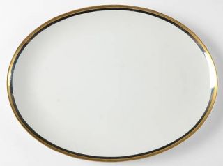 Wentworth Camelot 14 Oval Serving Platter, Fine China Dinnerware   Gold Ring,Pl