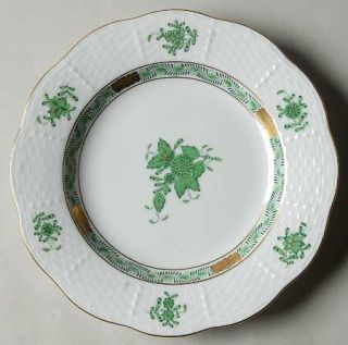 Herend Chinese Bouquet Green (Av) Bread & Butter Plate, Fine China Dinnerware  