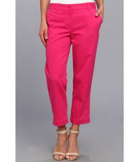 Jones New York Cropped Easy Pant Womens Casual Pants (Pink)