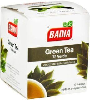 Badia Spices inc Tea, Green, 10 count (Pack of 20)  Grocery Tea Sampler  Grocery & Gourmet Food