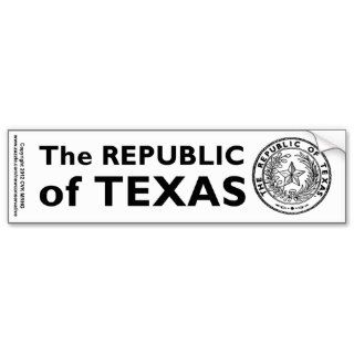 Secede Republic of Texas Bumper Sticker