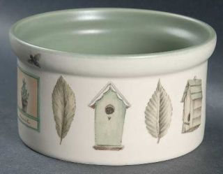 Pfaltzgraff Naturewood  Open Butter Tub, Fine China Dinnerware   Casual,Leaves/H